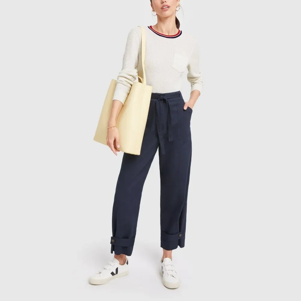 NWT RE/DONE Long Sleeve‎ Thermal Pocket Tee in Vintage White Size LARGE REDONE